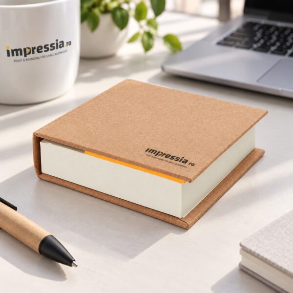 Blocnotes cu coperta de carton personalizat