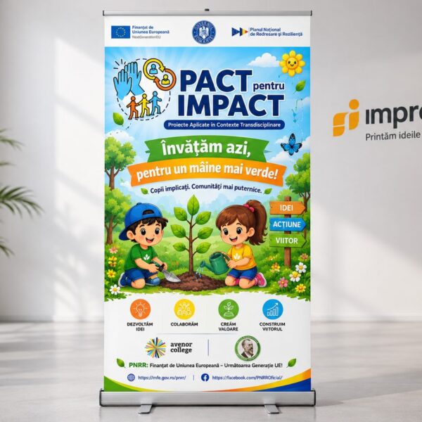 Roll up personalizat 85×200 cm cm