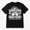 Tricou negru personalizat cu imprimeu de vară
